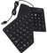 Teclado de Silicona Plegable, Teclado Estándar con Cable USB Español de 105 Teclas, Teclado Enrollable Silencioso a Prueba de Agua, Teclado Portátil Silencioso para PC Portátil