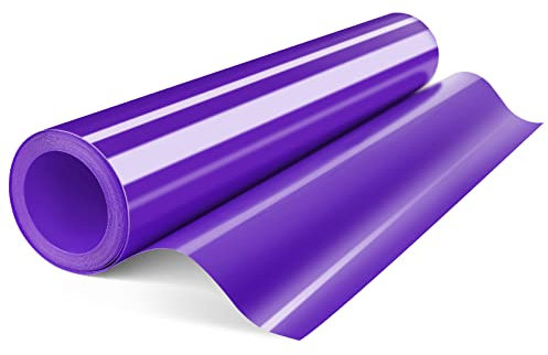 HTVDIY Heat Transfer Vinyl Rolls,12×12ft Purple HTV Iron On Vinyl for T Shirts