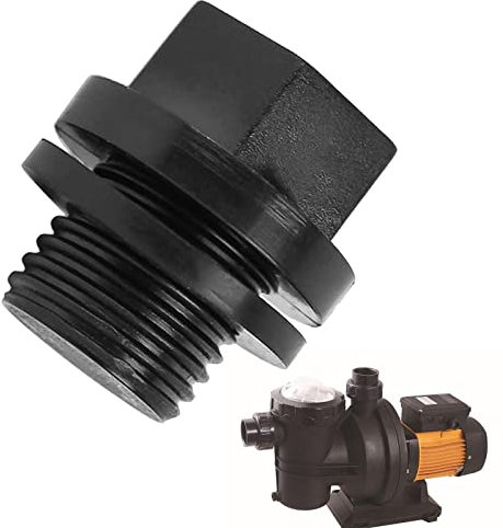 PIGMANA Bouchons de vidange de piscine – Bouchon de tuyau de pompe de piscine, bouchon de vidange avec joint compatible avec la plupart des pompes de piscine, tubes