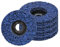 CSD Scheibe Schleifscheibe, Ø 115mm Reinigungsscheibe Set, Grobreinigungsscheibe für Winkelschleifer, Clean Strip Disc Nylongewebescheibe für Schleifens Polierens Rostentfernung (5 Stück - Blau)