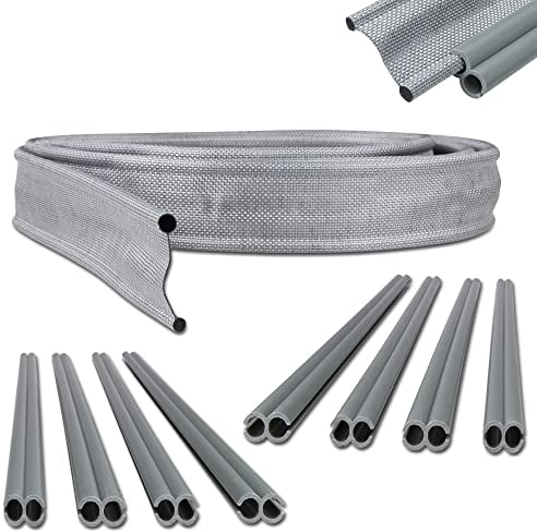 your GEAR Keder Drive Away Kit - Kederadapter Set - schnelle Kederverbindung, ideal für Fahrzeugmarkise und Vorzelt, 5,8 mm und 7 mm Keder, 430 cm lang, universell einsetzbar