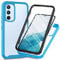 Samsung Galaxy A54 5G Case with Built-in Screen Protector, 360 Full Body Protective Cover Heavy Duty Anti-Scratch Shockproof Slim Silicone Bumper Clear Phone Case for Samsung A54 5G, Light Blue