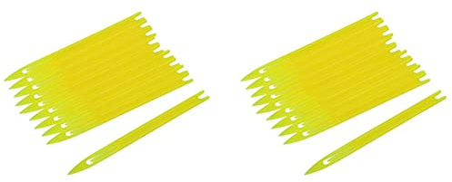 KVSERT 20 unidades de red de de plástico amarillo para reparación de agujas de lanzadera 2