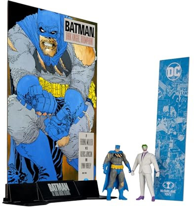 McFarlane Batman (Blue Battle Damage) & The Joker|