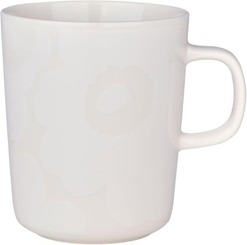 Marimekko [W1025] Oiva/Unikko Mug 2,5dl - White, Natural White