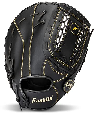 Franklin Sports Baseball Handschuh f r Erwachsene und junge Rechtsh nder - CTZ5000 - Erstklassiger Basishandschuh aus Rindsleder f r Rechtsh nder - 31,8 cm Doppelstab Webhandschuh f r Spieler ab ca