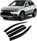 HMLTD 4 Stück ABS Windabweiser für Mitsubishi ASX 2010-2017 2018, Einfache Montage Windabweiser vorne und hinten, Auto Sonnenschutz, Autozubehör