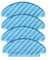URPIZY Washable Reusable Mopping Pad Replacement Accessories fit for Ecovacs fit for Deebot N10 N10 Plus Robot Vacuum Cleaner(4PACK)
