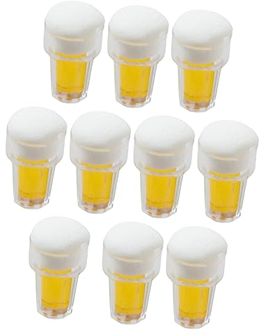 NAMOARLY 10 Piezas Decoraciones De Mini Jarras De Cerveza Pequeña Jarra De Cerveza Adorables Mini Jarras De Cerveza Mini Taza para Beber Pequeñas Jarras De Cerveza Casa Resina Familiar
