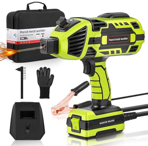 Bonvoisin ARC Saldatrice Portatile, Invertitore IGBT, 6 Regolazione di Corrente Variabile, 3/32-1/8 Barre Saldatrici, per Bastone in Piedi in Metallo (GB)