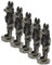 MAGICLULU 5St Heiliger Schmuck Handwerk aus Harz für Hunde Krieger ägyptisch Wohnkultur Dekor scheibengardinen Gott-Statue winzige Tiere Miniatur Idol Hund aus Harz Zubehör