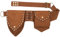Larswon Renaissance-Tasche für Damen, Renaissance-Gürtel, Festival, Hüft- und Oberschenkeltasche, Stil 3: Kaffee, Medium, Renaissance-Tasche