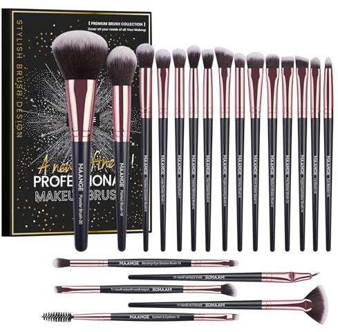 Pinselset Makeup 20 Pcs Professionelles Make up Pinsel Set Lidschatten Rouge Makeup Pinsel Reise Kabuki Gesichtspuder Augen Schminkpinsel Kosmetikpinsel Set Mit Geschenkbox