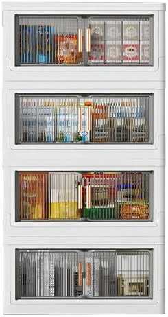 Contenedores De Almacenamiento Apilables: Contenedores De Almacenamiento Visualizados, Contenedores De Almacenamiento Modulares | Organizadores Y Almacenamiento Multiusos Para Manualidades De Armario