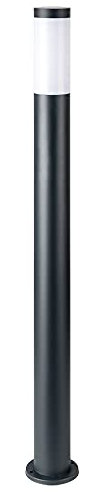 GLOBO LIGHTING LED Garten Steh Leuchte ANTHRAZIT Außen Beleuchtung Terrassen Stand Lampe Edelstahl Säule