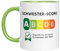 Taza divertida con texto en alemán Sister-Score | Probado como mejor hermana del mundo | Idea de regalo | Taza de café de 330 ml