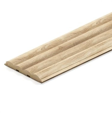 Lambris Revetement mural en MDF, 2750mm x120mm x16mm prix pour 4 lattes, surface recouvert 1.32 m2