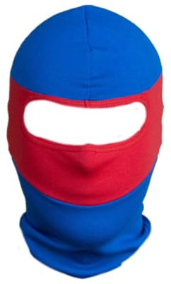 PGWEAR Sturmhaube Vandal (DE/NL/SE/PL, Alphanumerisch, Einheitsgröße, Rot/Blau)