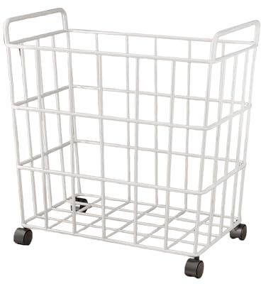 Baoblaze Rolling Sports Ball Storage Cart Sport Equipment Organizer Convenient Multifunctional Iron Ball Storage Rack for Outdoor Gym, White L