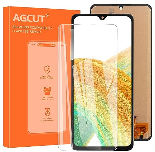 AGCUT Écran LCD pour Samsung A33 5G LCD Affichage pour Samsung Galaxy A33 5G A336 SM-A336E SM-A336B Écran de Rechange Ecran Replacement Tactile Assembly avec Réparation, Noir