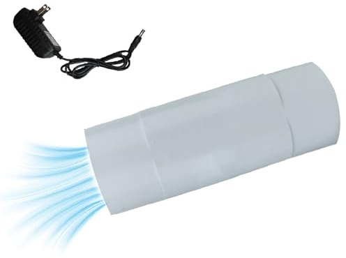 UEGFSIJRF DC 12V Small Inline Fan 2 Inch, 12W Booster Fan 32 CFM Airflow Exhaust Ventilation for Basements Bathrooms Kitchens Pet Houses Greenhouses(50MM)