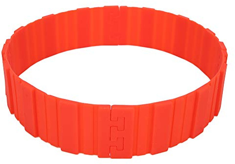 Hapivida 4PCS Silikon Verstellbare Kuchenringe, DIY-Backringe | Heat-Resistant wiederverwendbarer Backform für runde/herzförmige Kuchenpizza-Brot