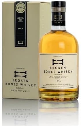 Broken Bones Single Malt Whisky | 70cl | 46% ABV | Award Winning Slovenian Whisky | Double Pot Still Distilled | Slovenian & American Oak | Non-Chill Filtered | Small Batch Craft Whisky