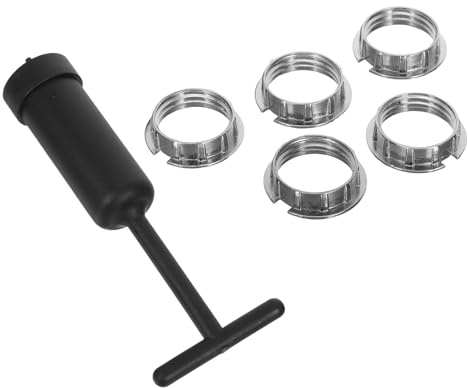 Cabilock Anneaux de Support pour Abat-jour G9 en Alliage de Zinc et Plastique, Confort D'éclairage Amélioré, Kit de 6 Pièces avec Outil de Retrait pour Chambres et Bureaux