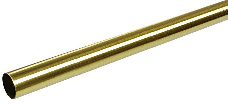 Liedeco Gardinenstangen-Rohr, ø 16 mm gold matt Länge 240 cm