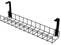 AMP Wire Under Desk Cable Tidy Basket - 1020mm Long - Black