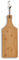 Zeller 25192 Schneide-/Servierbrett mit Griff, Bamboo, ca. 44,5 x 16 x 1,2 cm, Braun