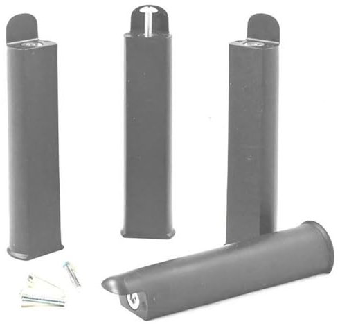 AltoBuy PLAST - Jeu de 4 Pieds 22 cm Gris pour Cadre à Lattes