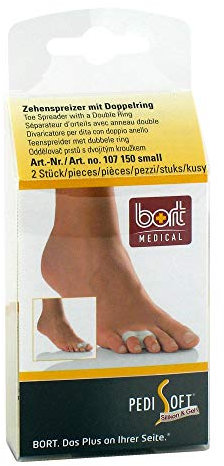BORT PediSoft Zehenspreizer m.Doppel-Ring small 2 St