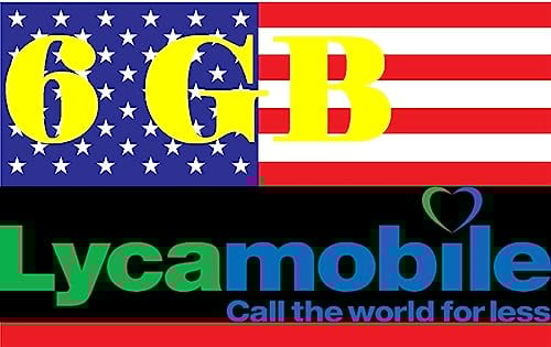 Lyca T-Mobile USA SIM Karte mit 10 GB Datenvolumen mit Allnet Flat vom Power SIM Shop