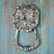 Bright Chrome Green Man Door Knocker