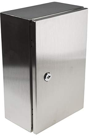 RS PRO Edelstahl 304 Wandanschlusskasten farblos IP66, HxBxT 500 mm, 400 mm x 250 mm