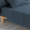 Douceur d'Intérieur Percaline Bettlaken für 1 Person, Baumwolle, blau, 180 x 290 cm
