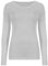Hamishkane Ladies Long Sleeve Round Neck Plain Casual Basic Stretchy Fitted Womens T-Shirt Top Grey