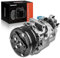 Frankberg Compresor de aire acondicionado con embrague Gasolina Compatible con Astra G Cabriolet F67 Astra G Caravan T98 Astra G CC F08 F48 Meriva Replace# 24462196incl. aceite premezclado