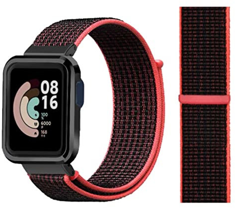 Keecuty Nylon Bracelet Compatible avec Redmi Watch lite Bracelet pour Xiaomi mi watch lite, Nylon Souple Réglable Remplacement pour Xiaomi Mi Watch Lite 1/Redmi Watch