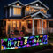 Neon Geburtstag Banner Glow Party Backdrop Splash Paint Backdrop Graffiti hängende Flagge groß Happy Birthday Hof Zeichen für Indoor Outdoor Graffiti Party Dekorationen Glow Party Supplies, 300x50cm