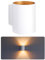 SSC-LUXon TUANI Wandlampe Innen weiß gold - moderne Wandbeleuchtung Up Down im Retro Design inkl. 1x G9 LED Lampe warmweiß 3W