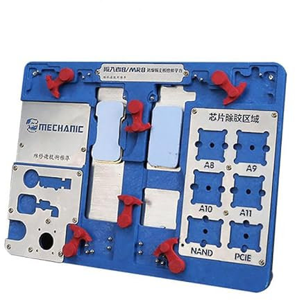 MR8 Support de réparation d'empreintes digitales pour carte mère CPU NAND pour iPhone 8P/8/7 P/7/6S Multifonction Anti-explosion