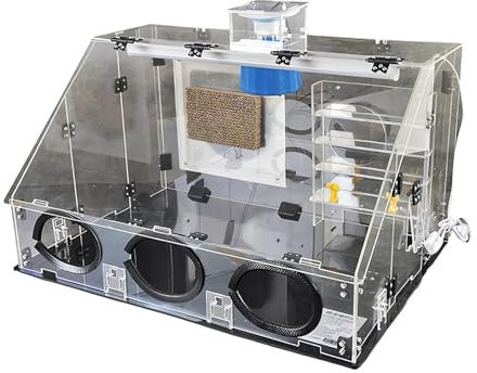 ZAYMGPD Transparent Spray Booth Dryer, Large Capacity Airbrush Spray Booth with 40W Exhaust Fan & Led Light, Quick Drying, 3 Levels Adjustable, for Spraying Models, Arts, Crafts