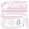 Règle de Mesure pour La Couture, Règle De Courbe Francaise, Outils de Dressage en Plastique, Outils De Couture En Plastique De Forme Métrique, pour Les Débutants, Les Tailleurs (9)