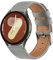 Leather Straps for Samsung Galaxy Watch 7/6/5/4 40mm 44mm, 5 Pro 45mm, 6 Classic 43mm 47mm, 4 Classic 42mm 46mm, FE 40mm, 3 41mm, Active 2 (Gray)