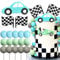 Two Fast Cake Toppers Race Car Cake Decoration Car Cake Topper Checkered Flag Cake Topper Growing Up Two Fast Birthday Decorations For Birthday
