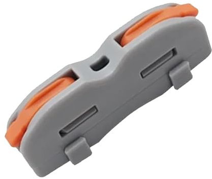 PACK 10 CLEMAS RAPIDAS Bloque de terminales de conector de empalme 222-P421 operado por palanca, compacto combinado, rápido eléctrico