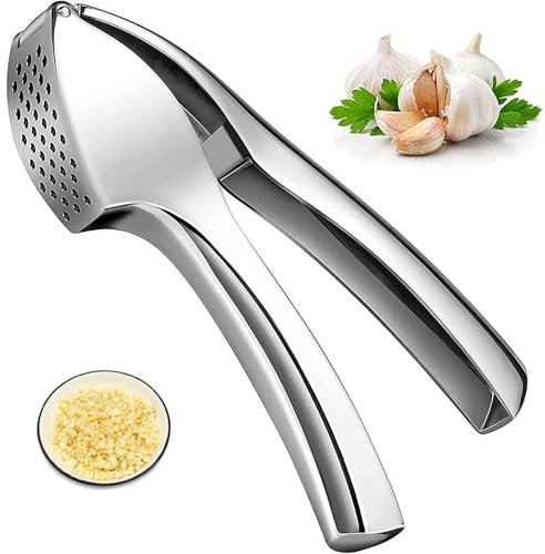 Presse ail premium,Ecrase ail Robuste et Durable Découpe Ecrase Ail Hachoir à Gingembre Garlic Press Rocker Crusher pour Broyer et Éplucher