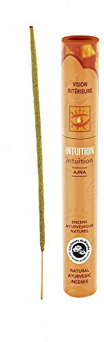 AROMANDISE Intuition Encens Ayurvédique, Extraits de Plantes, Naturel, 2,5 x 2,5 x 18 cm